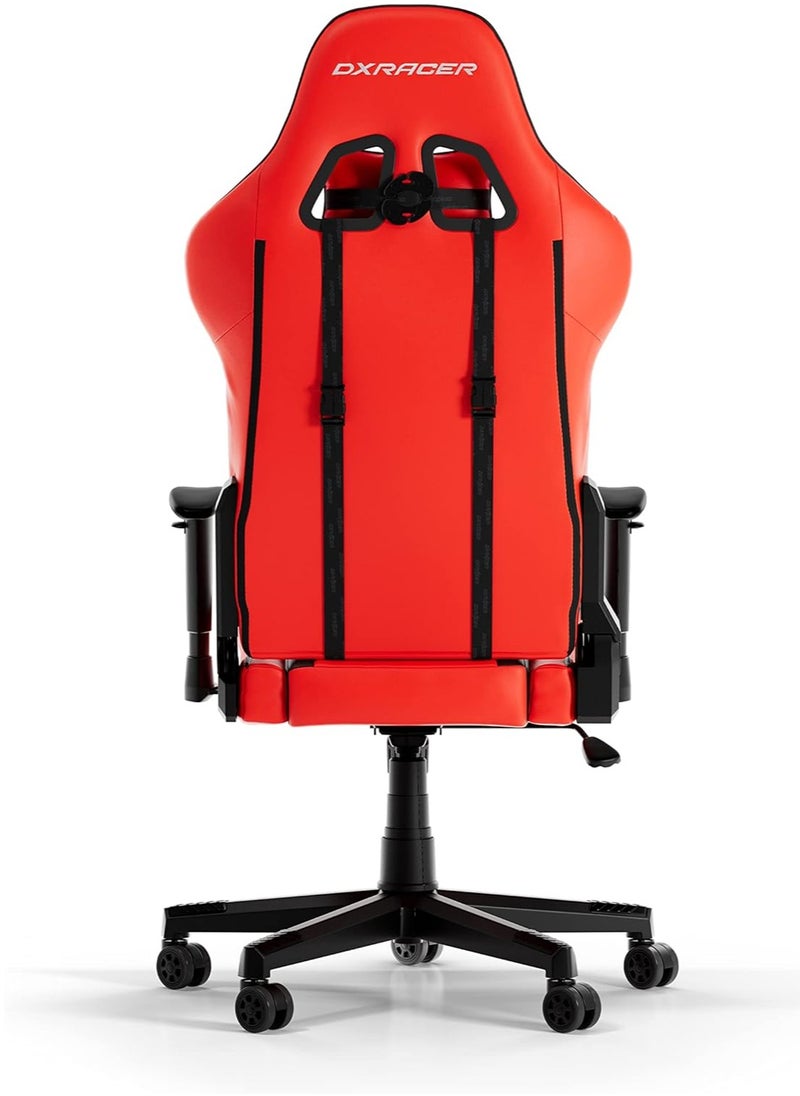 DXRacer - DXRacer Prince Series P132 Gaming Chair, Red & Black | GC-P132-RN-F2-01 - Image 1