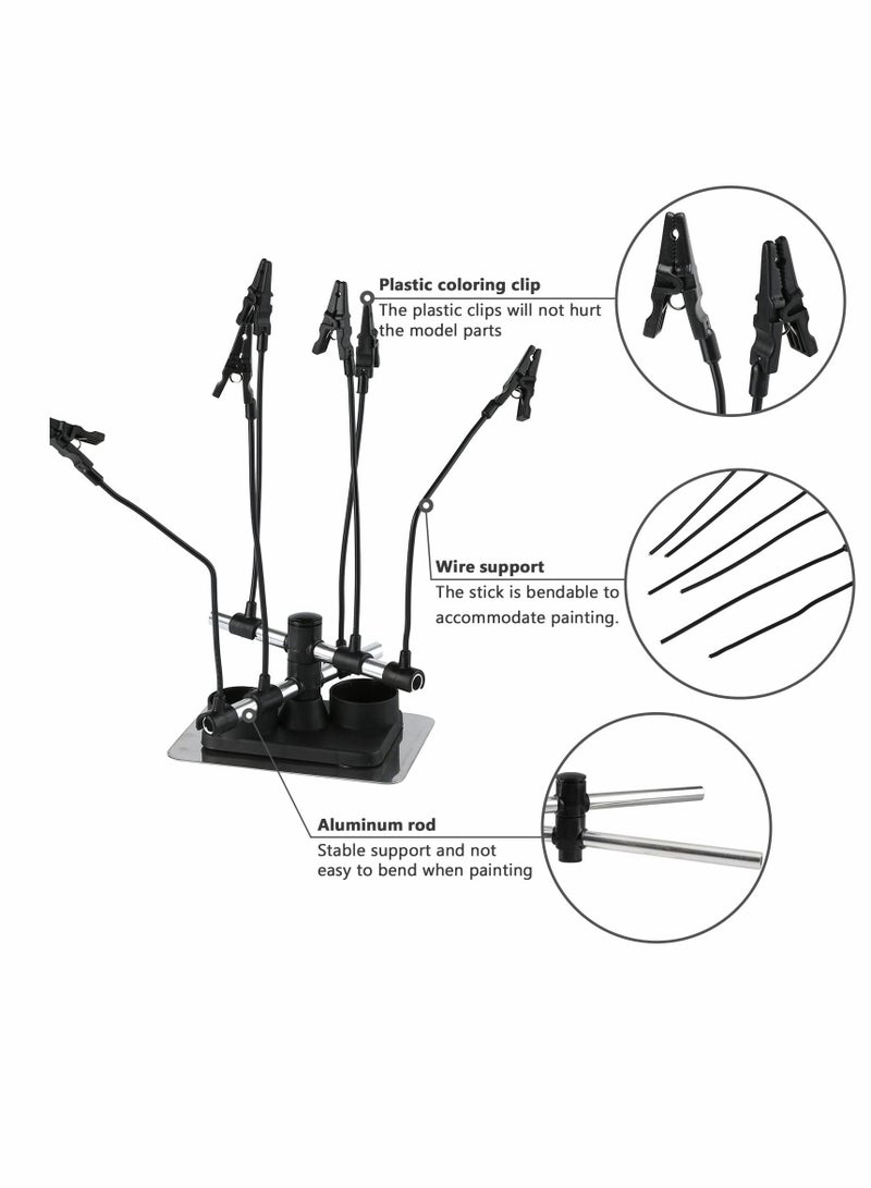 Excefore حامل قاعدة طراز الرسم، حامل قطع نموذج هواية اير برش  - Image 2