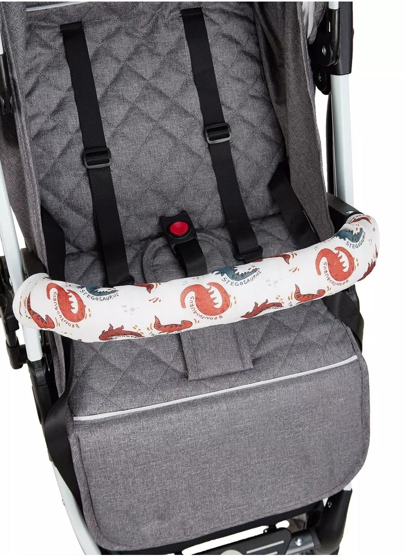 Generic 1pc Dinosaur Print Baby Stroller Armrest Cover  - Image 1