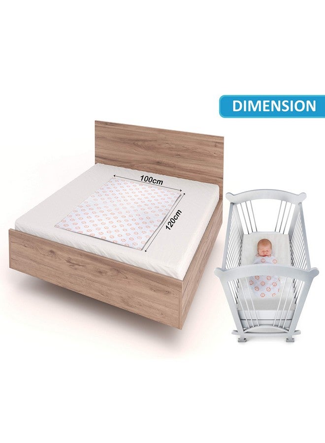 لوفلاب طقم لفافات الأطفال من قماش موسلين قطني 100%، عبوة من 3 قطع، مقاس 120 سم × 100 سم (47 بوصة × 39 بوصة)، مطبوع عليها حيوانات على اللون الأبيض، للأطفال من سن 0 إلى 18 شهرًا فما فوق، لفافات موسلين مولمول مطبوعة للأطفال حديثي الولادة - Image 5