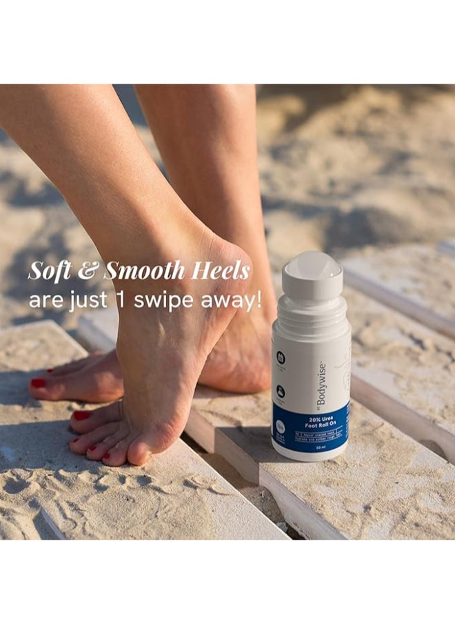 Be Bodywise 20% Urea Foot Cream Roll On 50Ml | For Dry And Cracked Heels | With 2% Lactic Acid, Olive Oil And Vitamin E  - Image 2