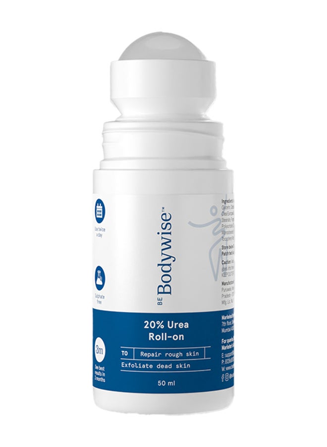 Be Bodywise 20% Urea Foot Cream Roll On 50Ml | For Dry And Cracked Heels | With 2% Lactic Acid, Olive Oil And Vitamin E - Image 1
