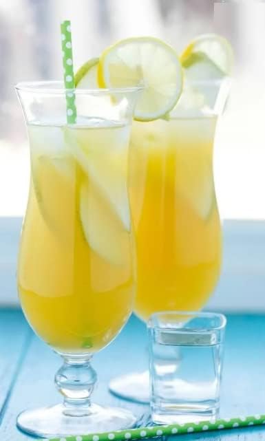 AZLVERA 2 Pcs Hurricane Glass Pina Colada Glasses Clear Heavy Base Glass Tulip Drinking Glasses for Water Juice Beer Wine Whiskey and Cocktails 450 ml Glass Clear - Image 5