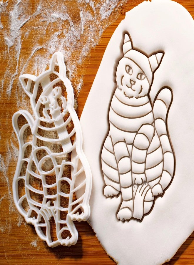 EROTNGO Mummy Cat Cookie Cutter | DIY Cake Biscuit Cookie Cutter | Kitchen Cooking Decoration Tool (Pack of 1) - Image 1