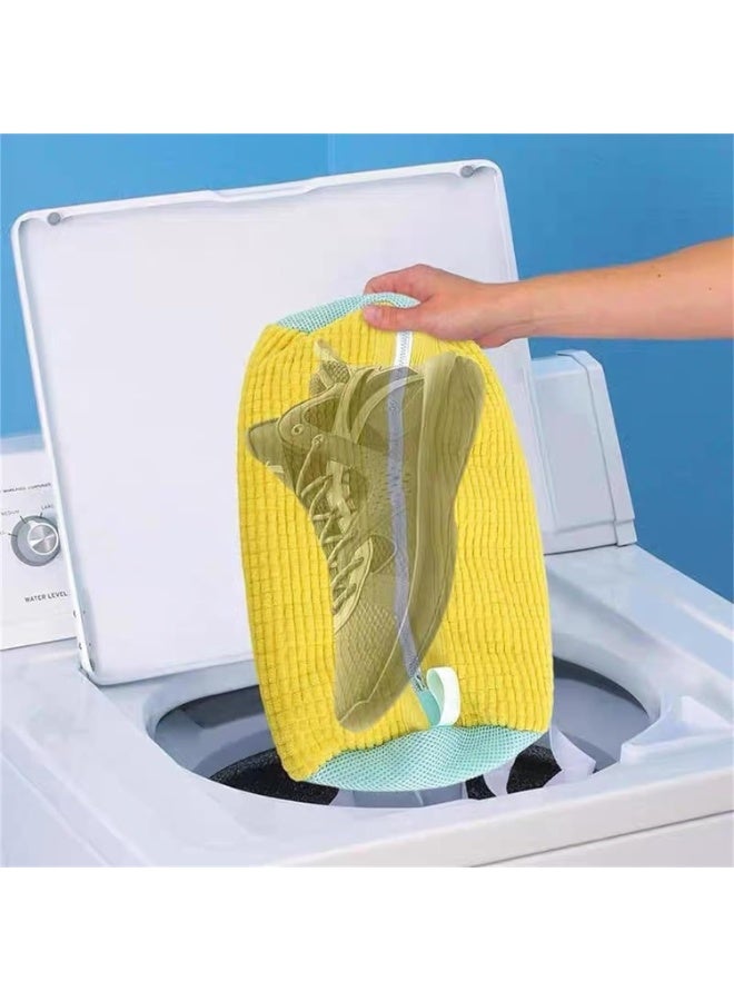Reusable ultra-fine fiber shoe washing bag, specifically designed for washing machines, with anti deformation protection and shoe washing storage bag - Image 4