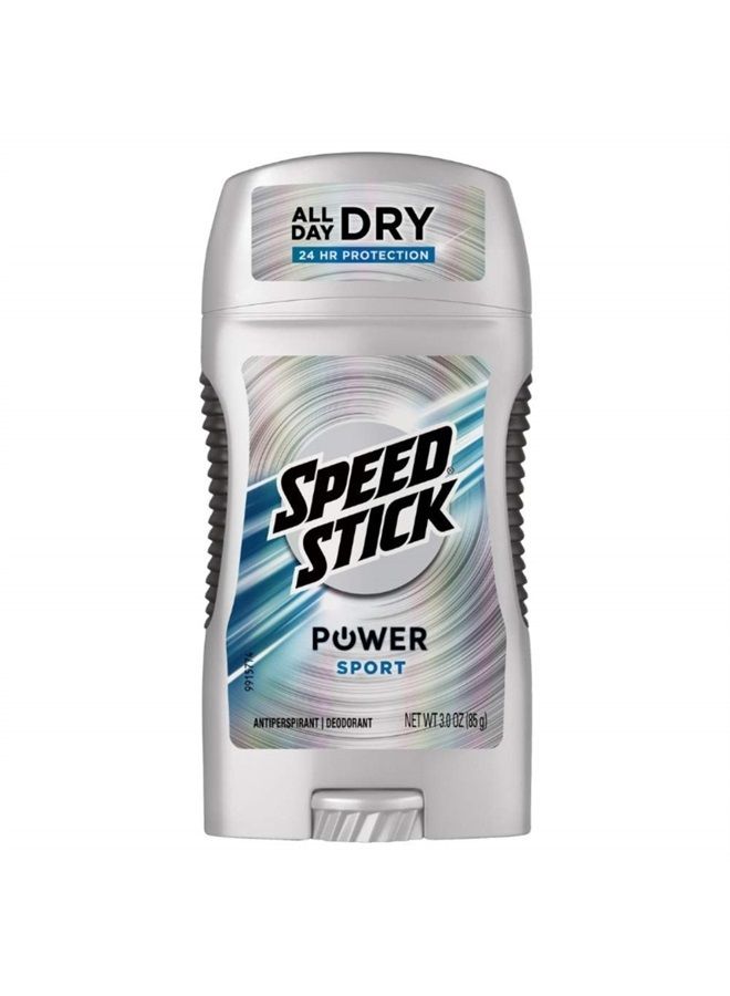 Speed Stick Power Antiperspirant Deodorant for Men, Ultimate Sport - 3 Ounce (Pack of 1)