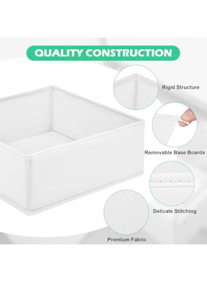 Drawer Clothing Organizer 16-Pack, White 3 Sizes Underwear Drawer Dividers, Fabric Folding Wardrobe Organizer, Can Store Baby Clothes, Bras, Underwear, Panties, Belts, Socks, Ties  - Image 5