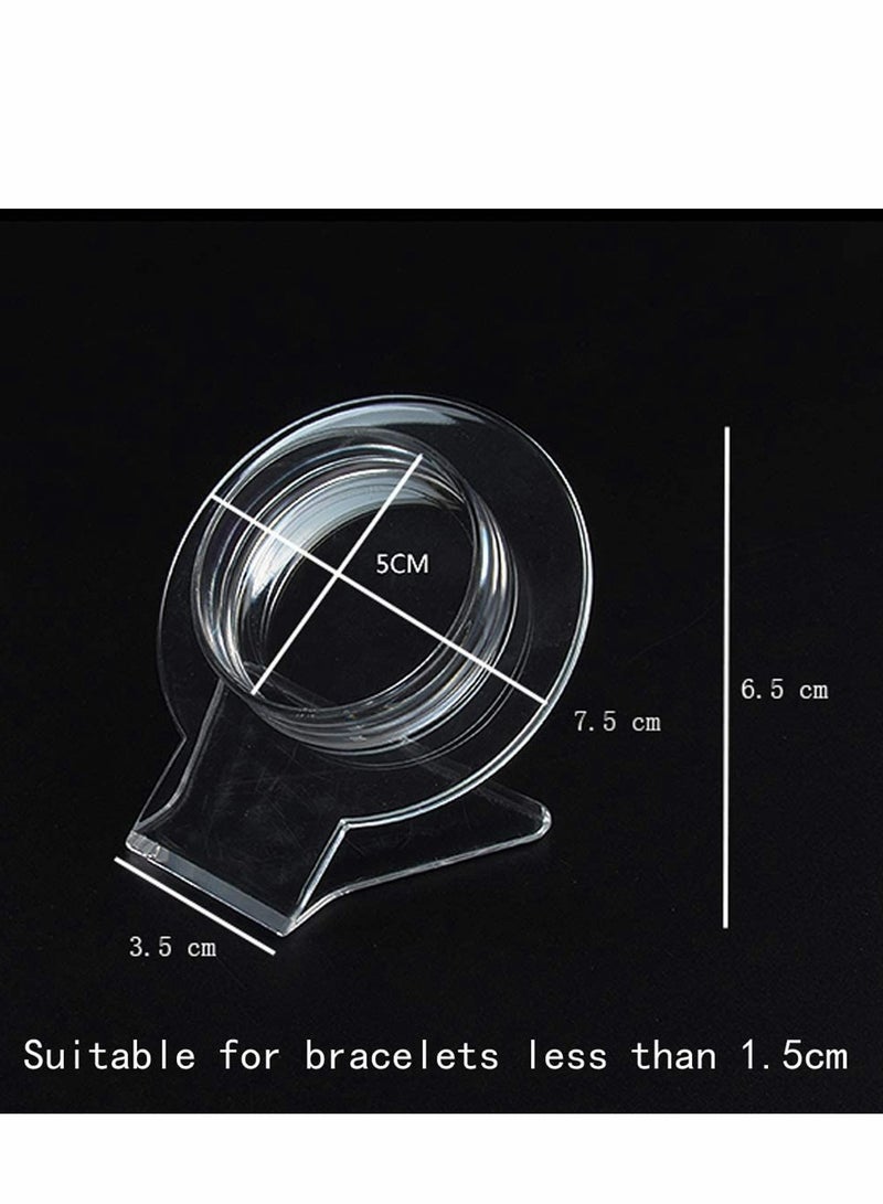 SYOSI Clear Acrylic Bracelet Displays Stands Bracelet Display Stand Holder Bracelet Stand Transparent Shelf Shelves Acrylic Jewelry Holder Showcase Shelf Clear Jewelry Organizer Rack, 10 Pack - Image 4