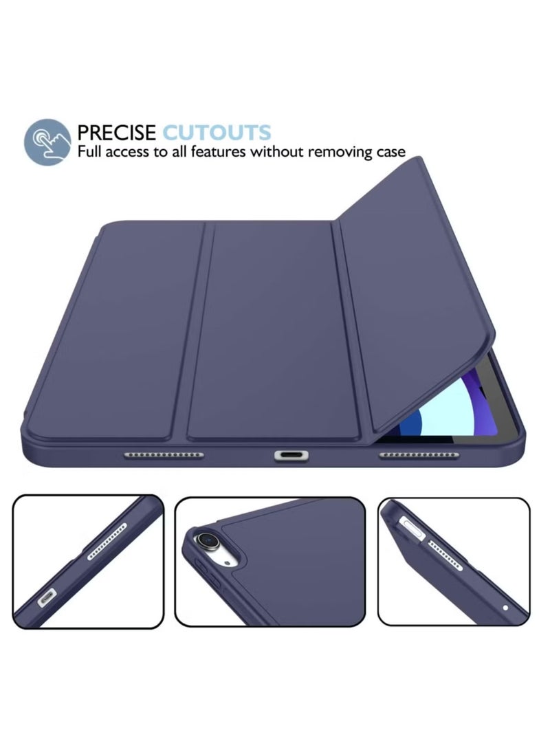 TIGER iPad Air 11 Inch Case M2 2024 – Compatible with iPad Air 5th/4th Generation (2022/2020) 10.9 Inch, Trifold Stand Smart Case with Pencil Holder, Dark Blue - Image 4