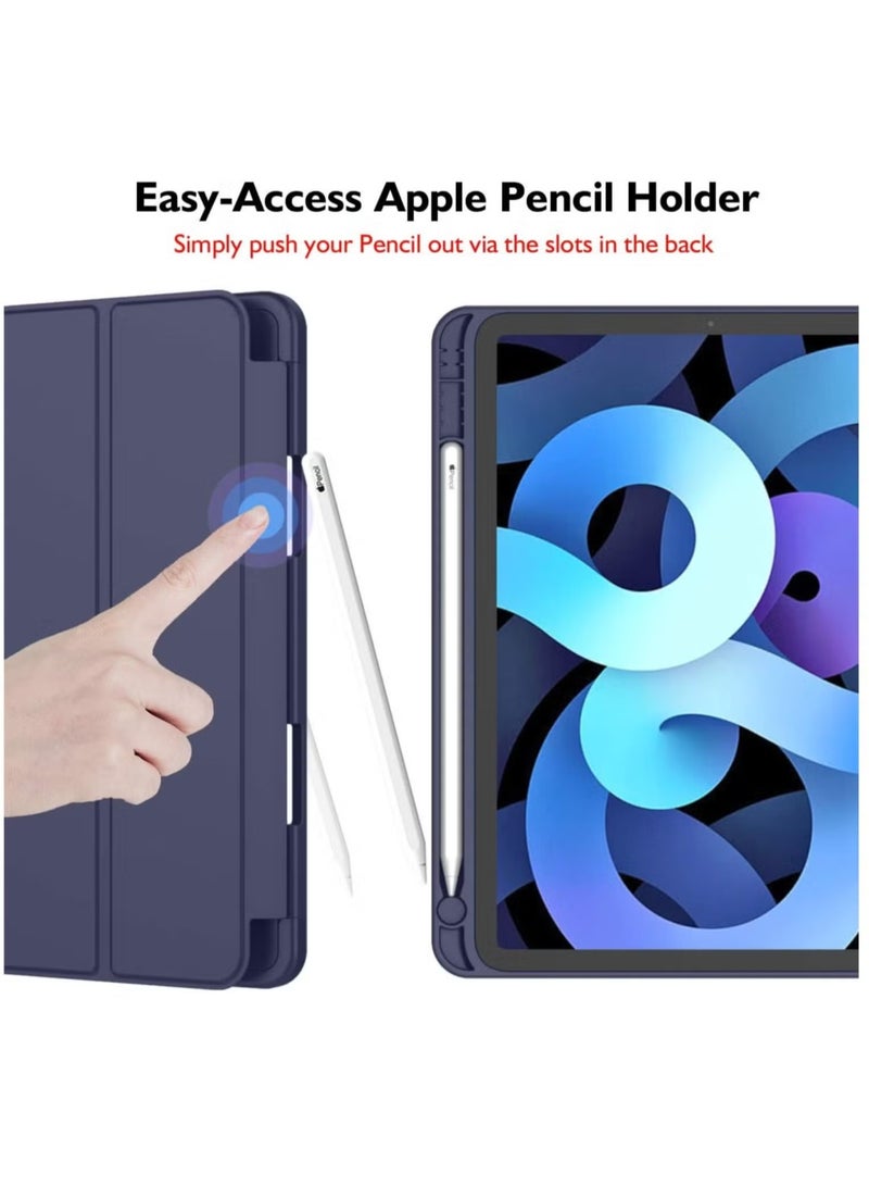 TIGER iPad Air 11 Inch Case M2 2024 – Compatible with iPad Air 5th/4th Generation (2022/2020) 10.9 Inch, Trifold Stand Smart Case with Pencil Holder, Dark Blue - Image 5