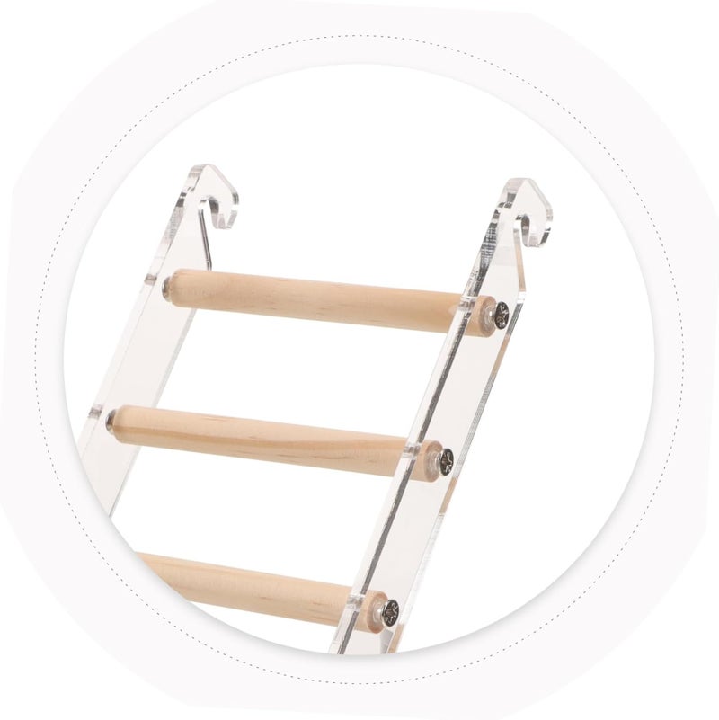 Wide range compatible material Kisangel Parrot Climbing Ladder Acrylic Bite Resistant Bird Ladder for Birds Parakeet Chewing Cage Perch Accessory for Cockatiels Lovebirds Conures Multi-source stock guarantee Upgraded quality Consistent steady quality Batch consistent craftsmanship Affordable fast purchase options Local supply chain stock Full land route delivery Light & sturdy Easy assemble Easy assemble alternatives Globally popular elegant design Flat working surface Easy transit optimized build Different assemble options Modern warehouse management On-demand local restock Trendy natural assorted colors Periodic restock local Modern color selections Local inventory listed item Simple practical structure New residential zone delivery Repeated use friendly design Cross product compatible - Image 2