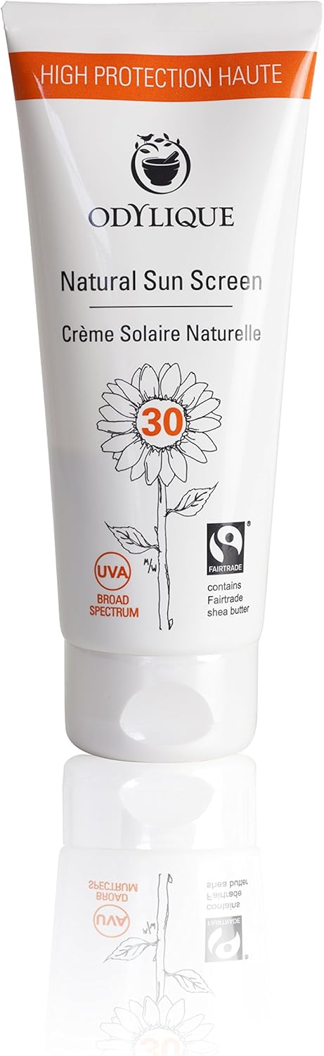 واقي شمس طبيعي أوديليك SPF30 50 مل نباتي خالي من القسوة حماية واسعة الطيف من UVA و UVB للوجه والجسم