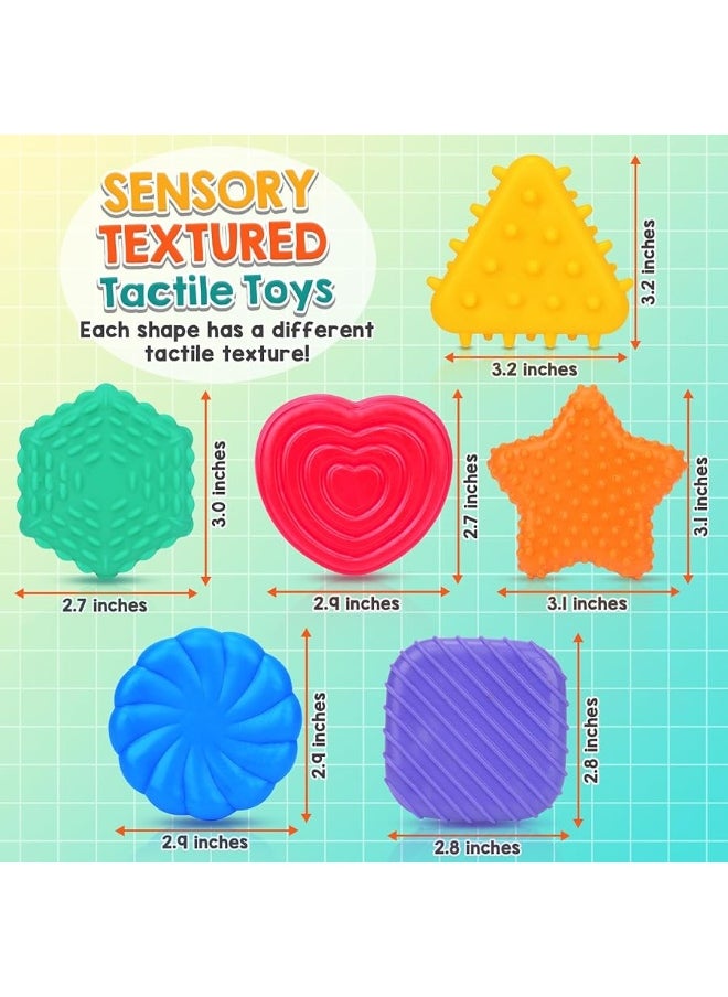 SMALL FISH - Sensory Toys for Kids Toddlers - Social Emotional Feelings Toys for Special Needs, Texture Shapes Learning Tactile Toy Preschool Classroom Must Haves, Calm Down Sensory Toys for Autistic Children - Image 1
