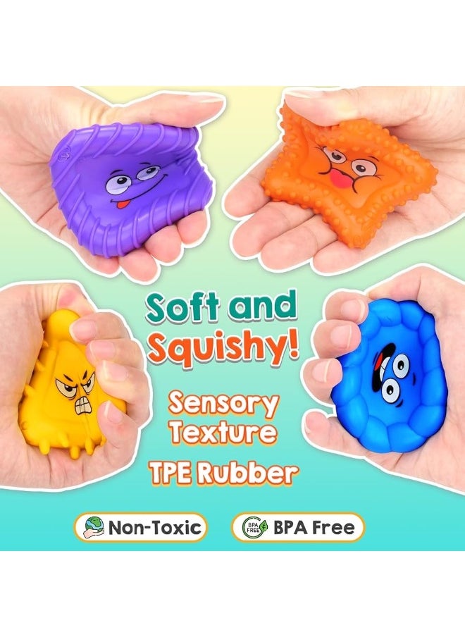SMALL FISH - Sensory Toys for Kids Toddlers - Social Emotional Feelings Toys for Special Needs, Texture Shapes Learning Tactile Toy Preschool Classroom Must Haves, Calm Down Sensory Toys for Autistic Children - Image 1