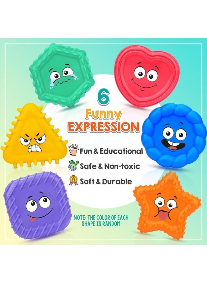 SMALL FISH - Sensory Toys for Kids Toddlers - Social Emotional Feelings Toys for Special Needs, Texture Shapes Learning Tactile Toy Preschool Classroom Must Haves, Calm Down Sensory Toys for Autistic Children - Image 1