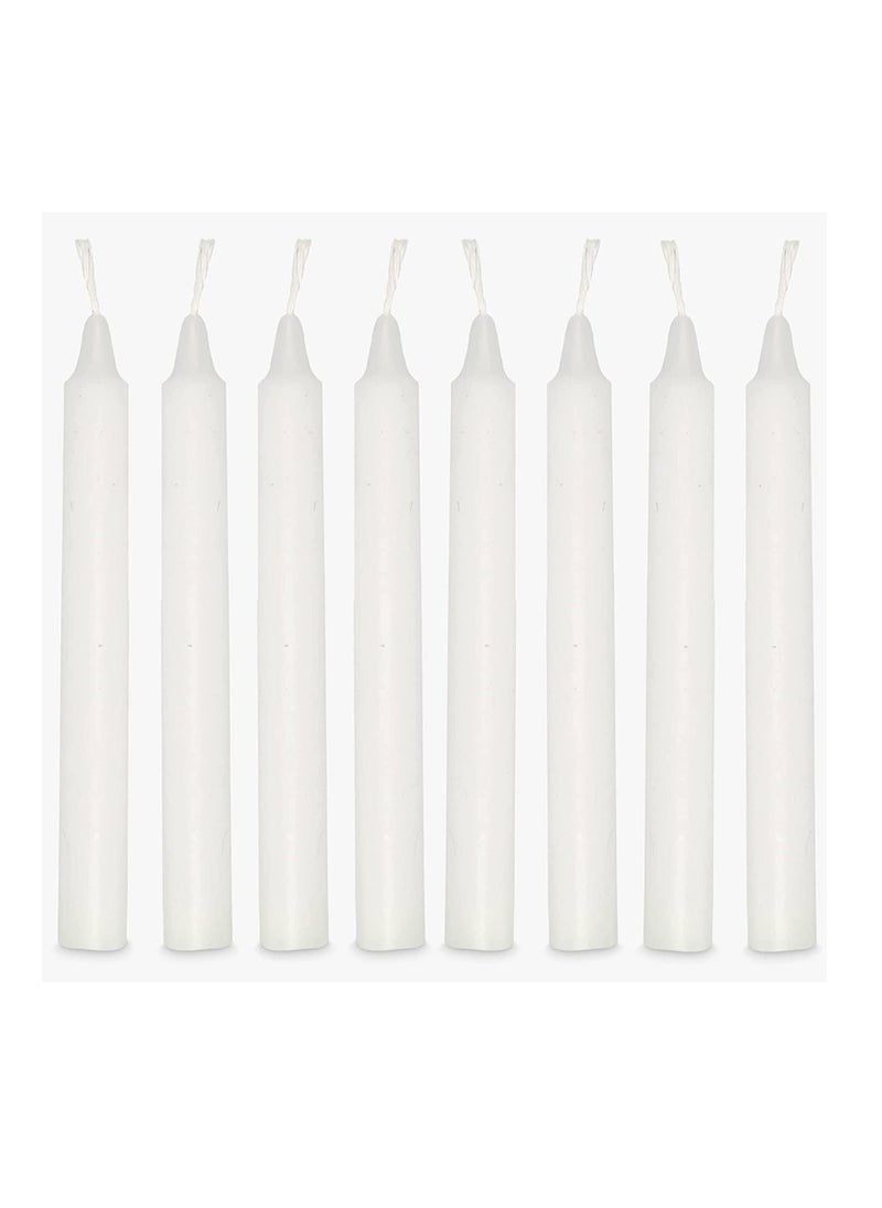 Lifenpure 8 Pieces  Pillar Candles White Long Candle Wedding Parties Birthday  - Image 3