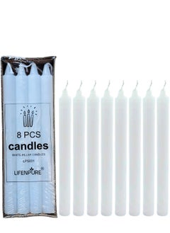 8 Pieces  Pillar Candles White Long Candle Wedding Parties Birthday - pzsku/ZAC035E1D641C501BB13DZ/45/_/1737443962/d840a8c4-8b8e-41d3-b412-a6434fc42871