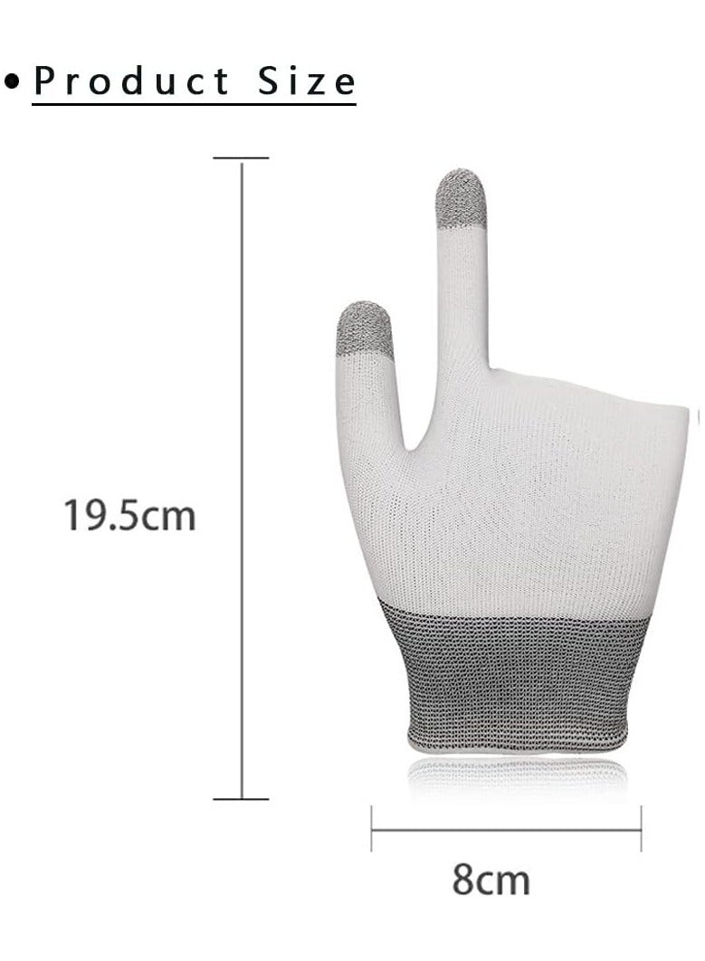 PYC E-Sports Gaming Gloves Finger Sleeves Anti-Sweat Breathable Thumb for Highly Sensitive Nano-Silver Fiber Material Nylon Touch Screen PUBG Mobile Phone Games Accessories  - Image 4