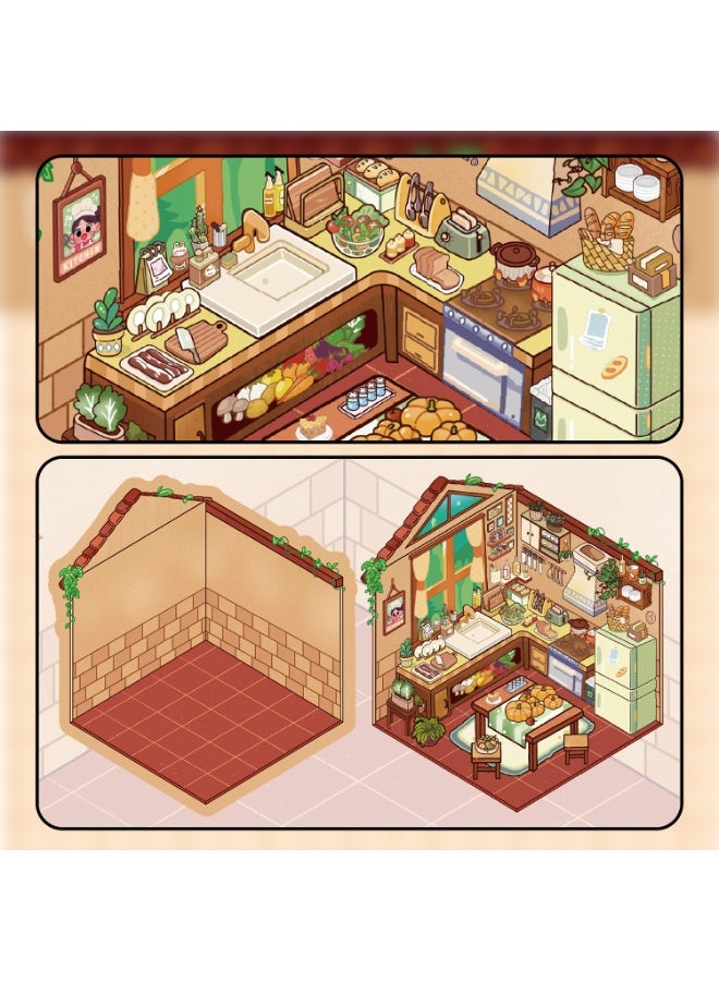 NIBEMINENT 60 Pcs Warm kitchen Deco Kit Waterproof Stickers, High Definition Printing Bright Colors, Suitable for Laptop Skateboard Luggage Water Bottle Guitar DIY - Image 2