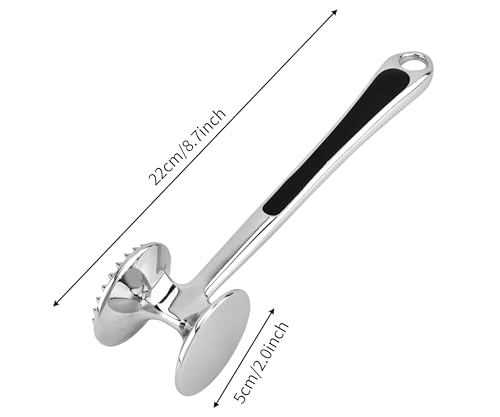 Aliglow Meat Tenderizer Hammer Tool Mallet Pounder for Kitchen Tenderizing Steak Beef Poultry,Heavy Duty Dual-Sided Tenderiser with Soft Grip Handle - Multifunctional Beater for Chicken,Fish, Baking - Image 2