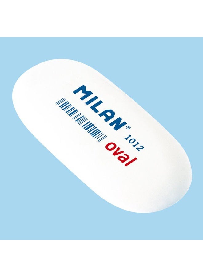 MILAN Blister Pack 2 Oval 1012 Synthetic Rubber Erasers - Image 2