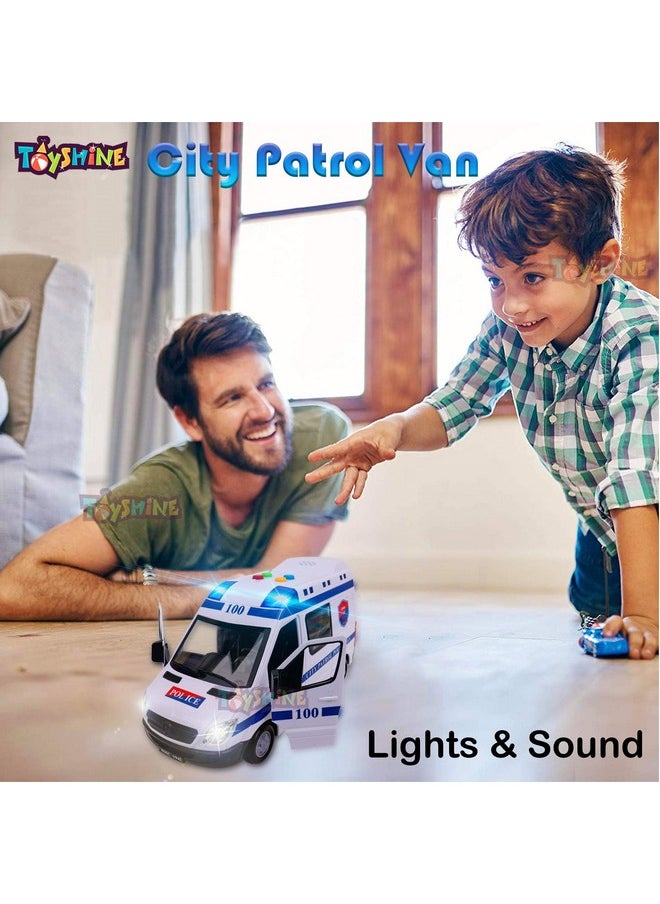 Toyshine Toyshine Musical Police Car Toy with Lights, Sounds, Opening Doors, ABS Plastic | Baby toy for 2 3 4 5 6 years old baby toy Boys Girls, White  - Image 4