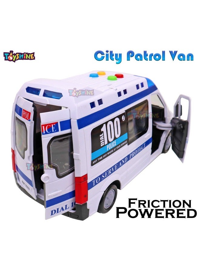 Toyshine Toyshine Musical Police Car Toy with Lights, Sounds, Opening Doors, ABS Plastic | Baby toy for 2 3 4 5 6 years old baby toy Boys Girls, White  - Image 3