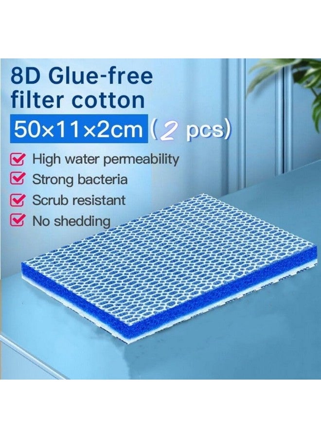 VAYINATO (Pack Of 2) 50 * 11 Cm Upgraded 8D Multi Layer Reusable Aquarium And Koi Pond Filter Media Sponge For Cyrstal Clear Water | Washable Biological Foam For Fish Tanks By Petzlifeworld - Image 5