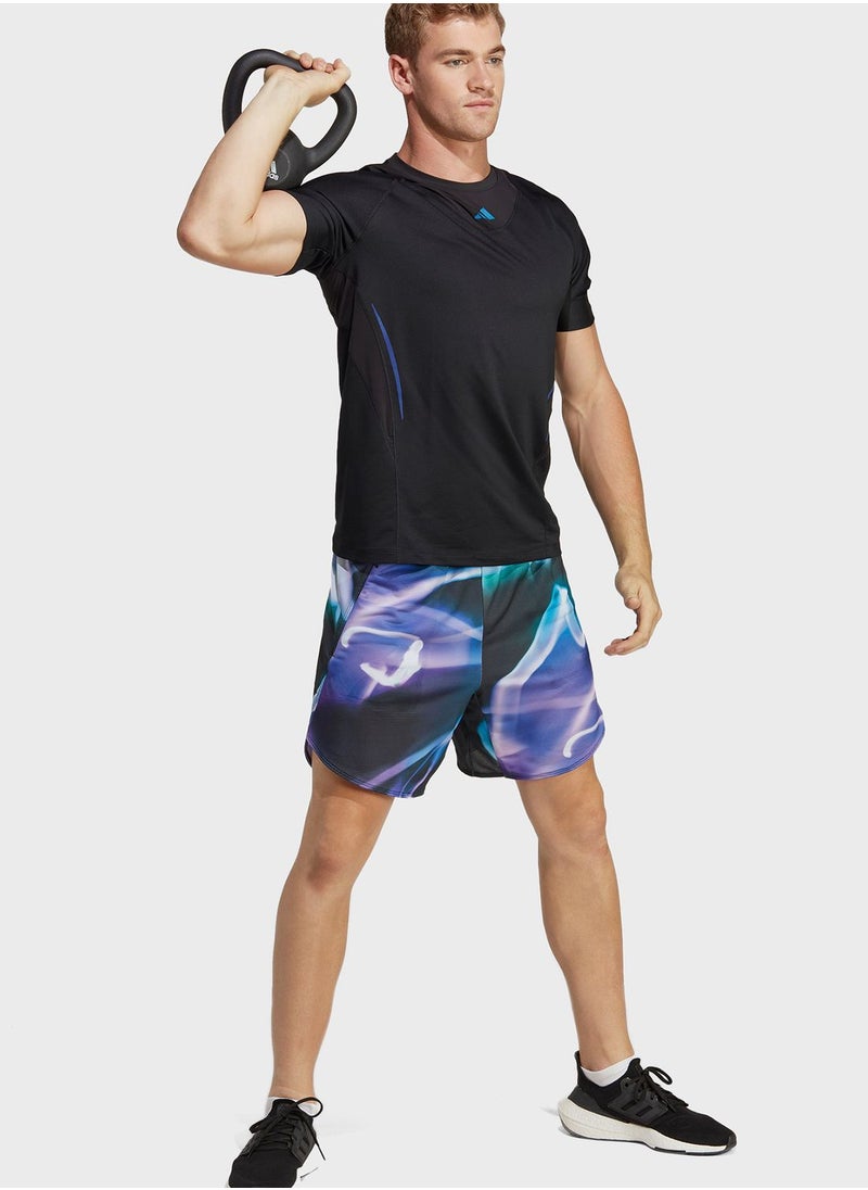 Adidas - Designed 4 Training Heat Ready Aop Shorts - Image 1