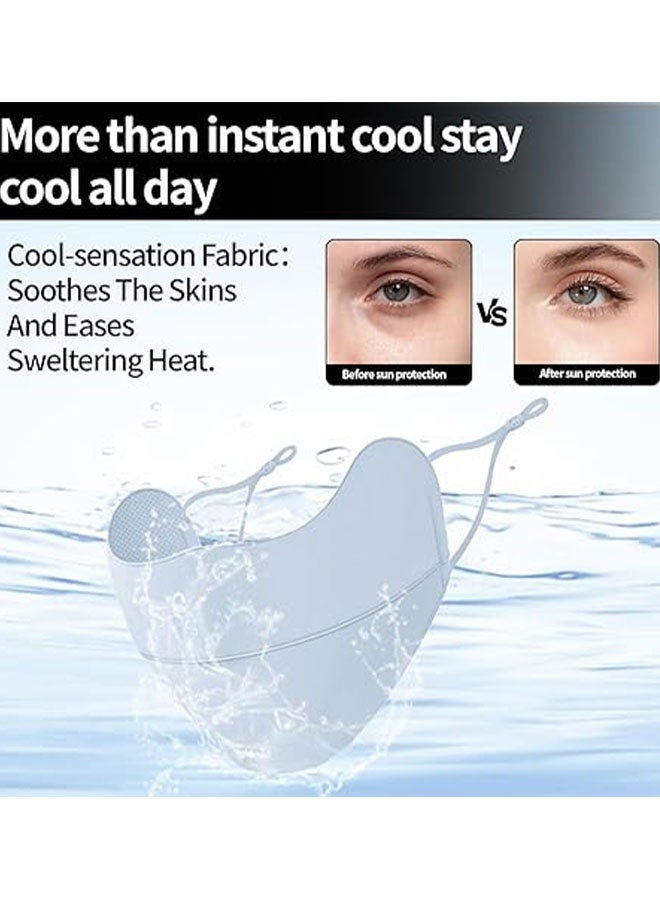 Happy D 6-pack of reusable cotton dust and sun protection masks, suitable for men and women, size M, made of cotton fabric, with a curved nose bridge design for a perfect fit. Two adjustable elastic ear straps for comfortable wear without ear pressure. Available in 3 colors, dustproof, UV protection, washable and durable, suitable for daily commuting and outdoor activities. - Image 2