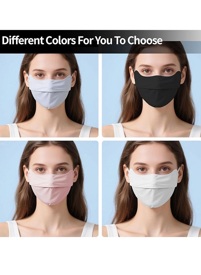 Happy D 6-pack of reusable cotton dust and sun protection masks, suitable for men and women, size M, made of cotton fabric, with a curved nose bridge design for a perfect fit. Two adjustable elastic ear straps for comfortable wear without ear pressure. Available in 3 colors, dustproof, UV protection, washable and durable, suitable for daily commuting and outdoor activities. - Image 5