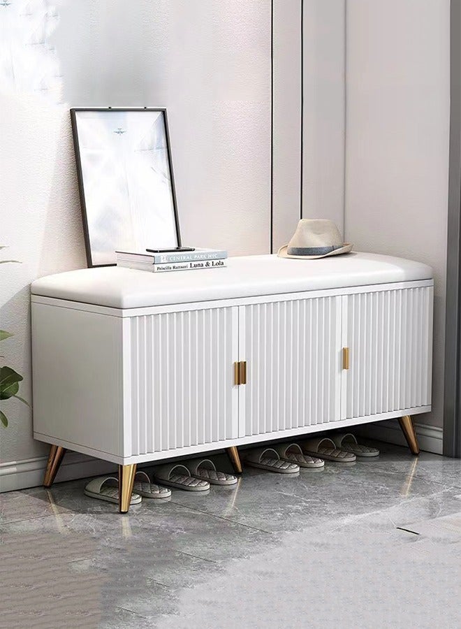 CityRiya-Long Shoe Rack Wooden Shoe Rack Organizer 4 Tier Shoe Storage Shelf Free Standing Shoe Cabinet For Closet, Entryway, Hallway, Balcony, Bedroom 90X32X50Cm - Image 2