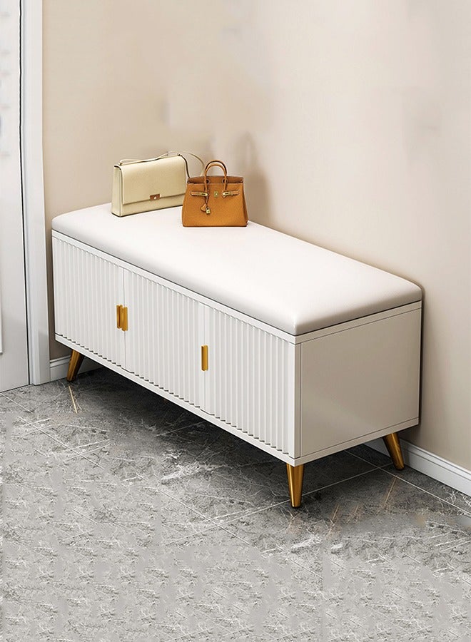 CityRiya-Long Shoe Rack Wooden Shoe Rack Organizer 4 Tier Shoe Storage Shelf Free Standing Shoe Cabinet For Closet, Entryway, Hallway, Balcony, Bedroom 90X32X50Cm - Image 4