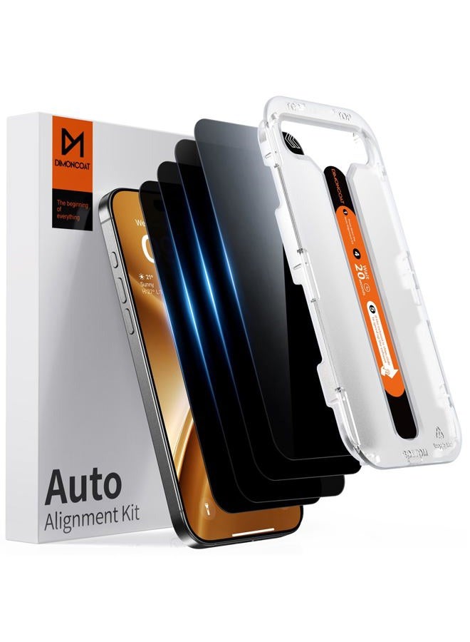 DIMONCOAT iPhone 16 Pro Max Screen Protector, 10X Military Grade Protection, 16 Pro Max 6.9 Inch Tempered Glass Screen Protector, Case Friendly, 4 Pack - Image 1