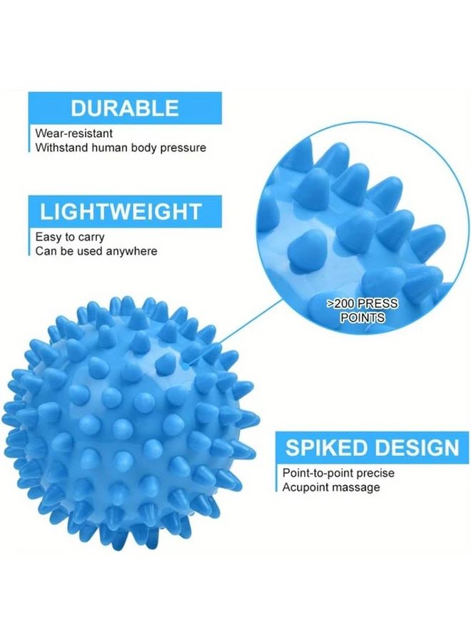 2 Pack Pink Spiky Massage Ball Set for Deep Tissue Myofascial Release Trigger Point Massage - Image 4