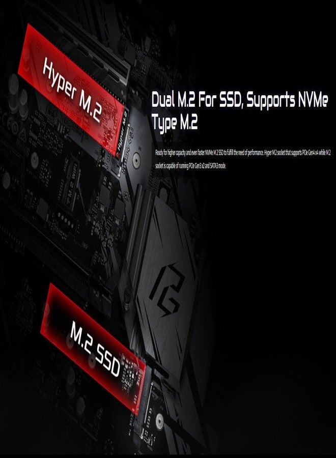 ASRock B550 Phantom Gaming 4 Supports AMD AM4 Socket Ryzen™ 3000, 3000 G-Series, 4000 G-Series, 5000 and 5000 G-Series Desktop Processors Motherboard - Image 5