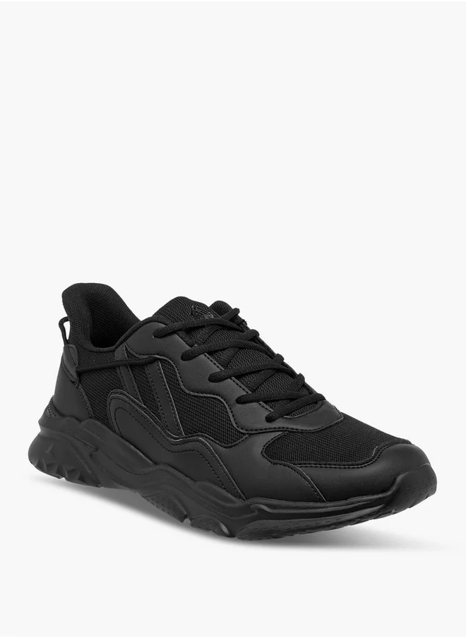 شو اكسبرس Panelled Sports Shoes with Lace Closure