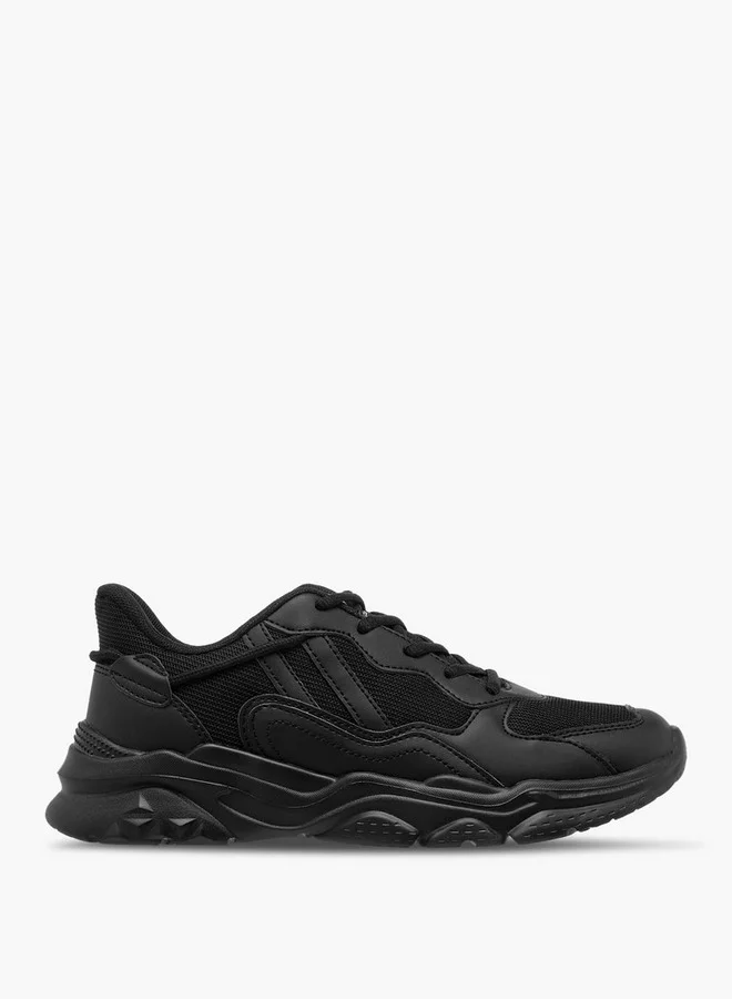 Oaklan by Shoexpress Panelled Sports Shoes with Lace Closure