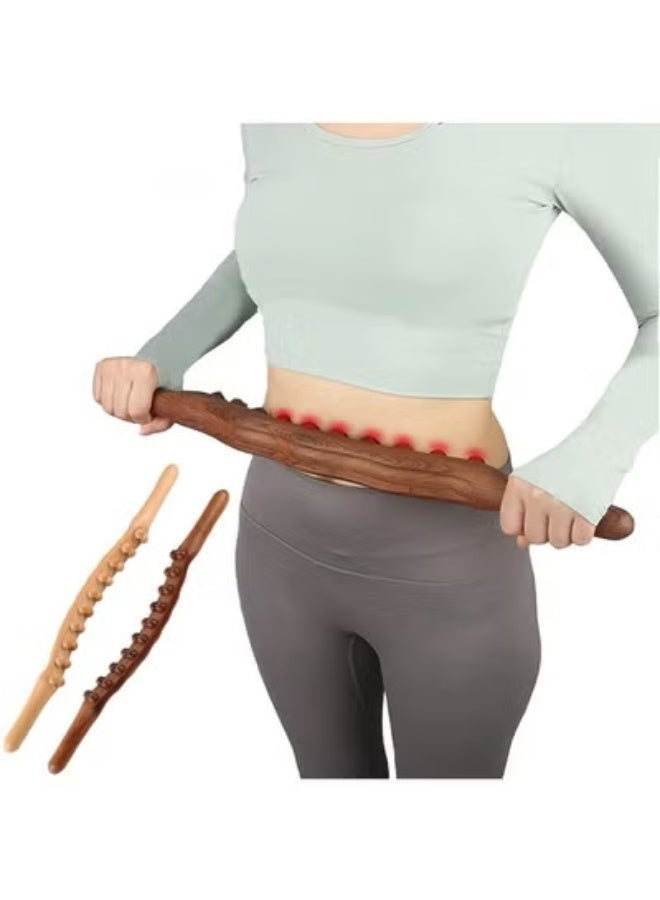 ارواق أدوات تدليك التصريف اللمفاوي بالخشب، جهاز تدليك المعدة والسيلوليت من فاشيا بلاستر للرقبة والظهر والخصر والساق - Image 1