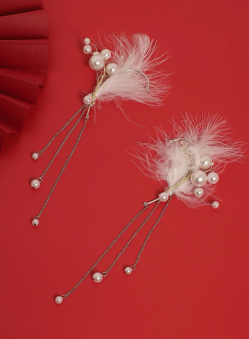 SOHI Fashion Fusion Statement Artificial Drop Earring Jewellery