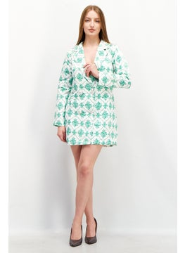Collective The Label Women Petite Allover Print Mini Dress, White  - Image 3
