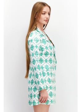 Collective The Label Women Petite Allover Print Mini Dress, White  - Image 2