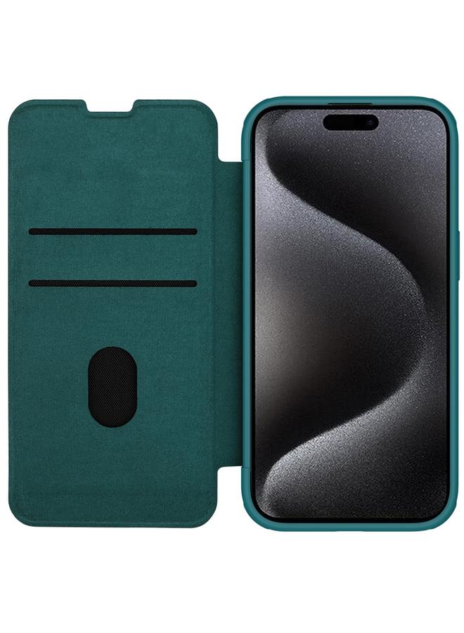 Nillkin Case For iPhone 15 Pro QIN Series Pro Plain Leather Phone Case - Image 3
