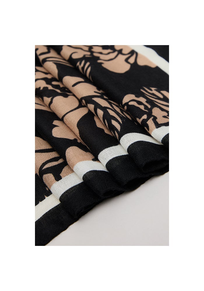 R&B Floral Print Scarf - Image 3