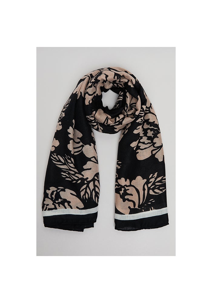 R&B Floral Print Scarf - Image 1