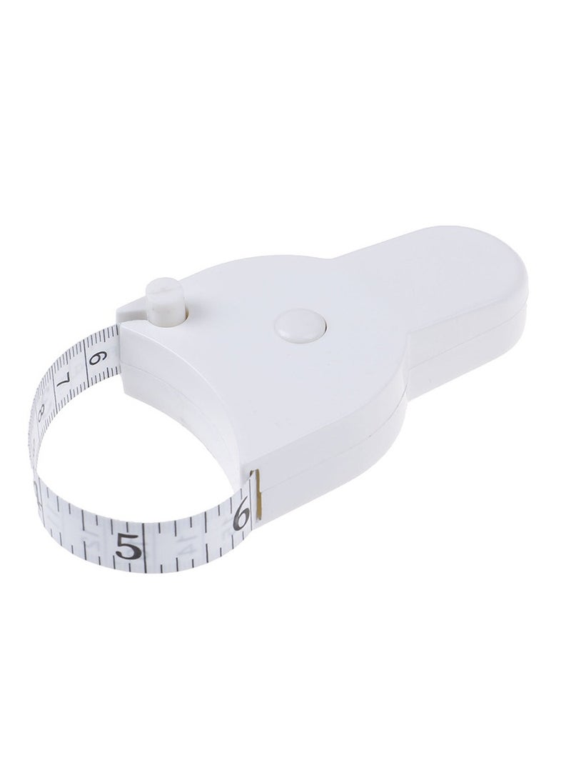 Generic 1pc Portable Fitness Telescopic Health Tape Measure With Handle Torch Y-shaped PU Leather Ruler Measuring Waist Tape Measure  - Image 3