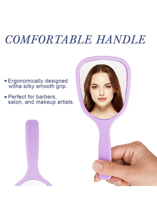 ZOOFOX 24 Pieces Hand Mirror Small Handheld Mirror With Handle Compact Makeup Mirror For Travel Camping Daily Use  - Image 4