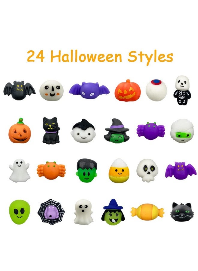 QINGQIU 72 Pcs Halloween Mochi Squishy Toys Squishies Halloween Toys For Kids Girls Boys Halloween Party Favors Halloween Treat Bags Gifts - Image 2