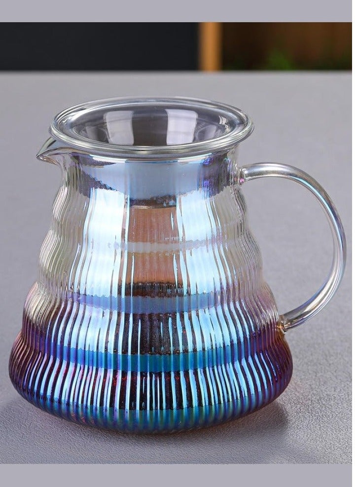 بريتيل مجموعة ماكينة صنع القهوة مع منقط 600 مل مجموعة تقديم القهوة الزجاجية V60 منقط القهوة الزجاجي مع قاعدة خشبية هدية للمكتب المنزلي - Image 4