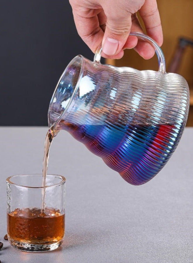 بريتيل مجموعة ماكينة صنع القهوة مع منقط 600 مل مجموعة تقديم القهوة الزجاجية V60 منقط القهوة الزجاجي مع قاعدة خشبية هدية للمكتب المنزلي - Image 2